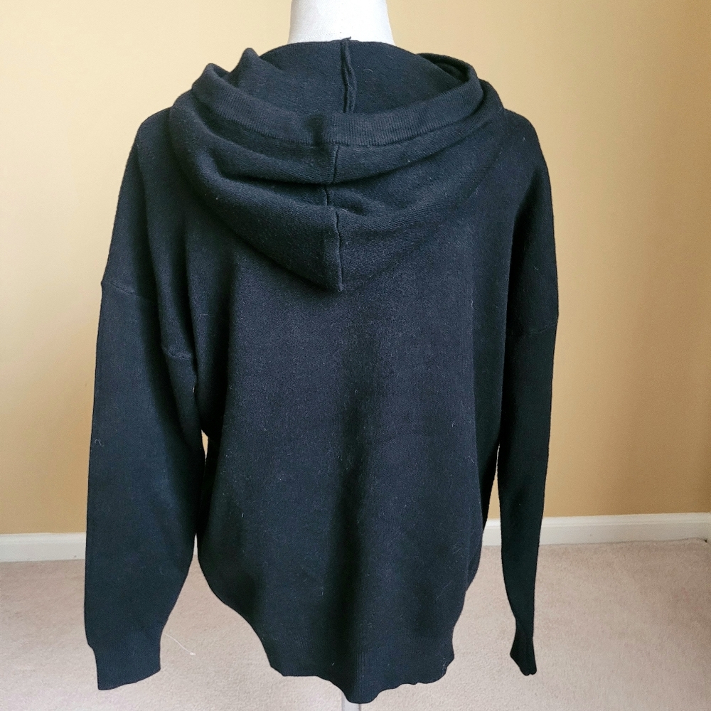 French Mc Lorene Black Sweater with Sequin Rock Design - One Size - Picture 3 of 6